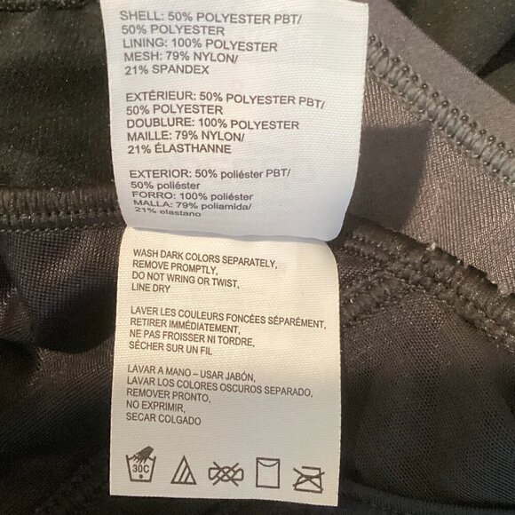 Speedo Endurance+ One Piece Swimsuit Black Zip Neck Sz 8 #293M - Picture 9 of 9